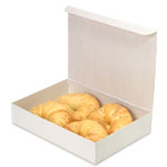 Wooden Large To-Go Collapsible Box with Attached Lid - 8 x 11 x 2 in.