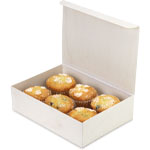 Wooden Large To-Go Collapsible Box with Attached Lid - 8 x 11 x 3 in.