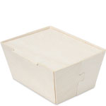 Wooden Petite To-Go Box with Click N Lock Lid - 3 x 4 x 2 in.