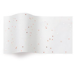 Rose Gold on White Tissue Paper - Gemstones Tissue paper- 20 x 30 in.