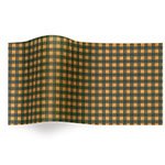 Green Gingham Kraft Tissue Paper - Pattern Retail Tissue - 20 x 30 in.