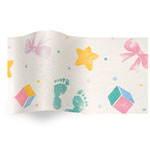 Baby Prints Tissue Paper - Pattern Retail Tissue - 20 x 30 in.