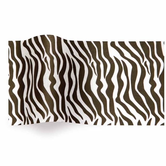 Zebra Tissue Paper - Pattern Retail Tissue - 20 x 30 in.