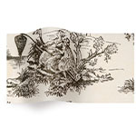 Black Toile Tissue Paper - Pattern Retail Tissue - 20 x 30 in.