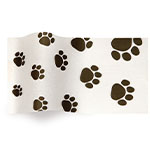 Puppy Paws Tissue Paper - Pattern Retail Tissue - 20 x 30 in.