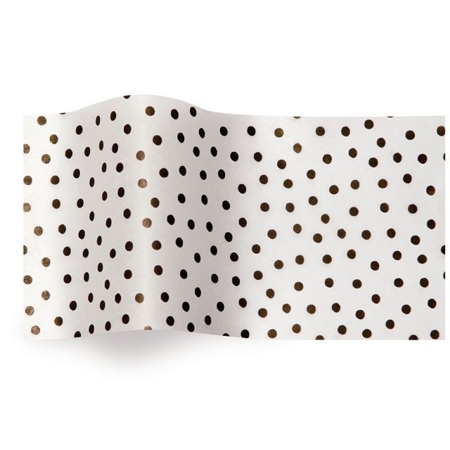 Speckled White Tissue Paper - Pattern Retail Tissue - 20 x 30 in.