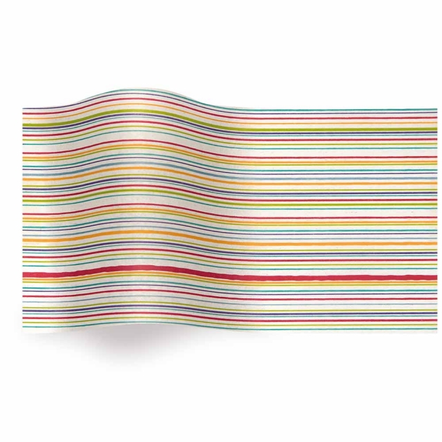 Fashion Lines Tissue Paper - Pattern Retail Tissue - 20 x 30 in.