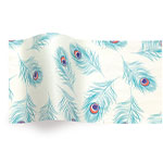 Peacock Tissue Paper - Pattern Retail Tissue - 20 x 30 in.