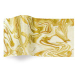 Gold Marble On Ivory Tissue Paper - Pattern Retail Tissue - 20 x 30 in.