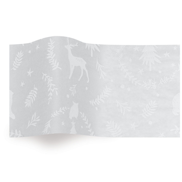 Woodland Critters (Translucent) Tissue Paper - Pattern Retail Tissue - 20 x 30 in.