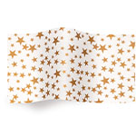 Gold Stars on White Tissue Paper - Metallic Tissue paper- 20 x 30 in.