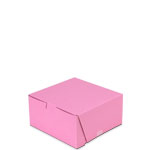6 x 6 x 3" Pink Bagel / Bakery Boxes