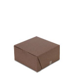 6 x 6 x 3" Chocolate Brown Bakery Boxes