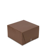 7 x 7 x 4" Chocolate Brown Cupcake Bakery Boxes