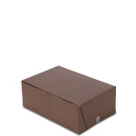 8 x 5-1/2 x 3" Chocolate Brown Bakery Boxes