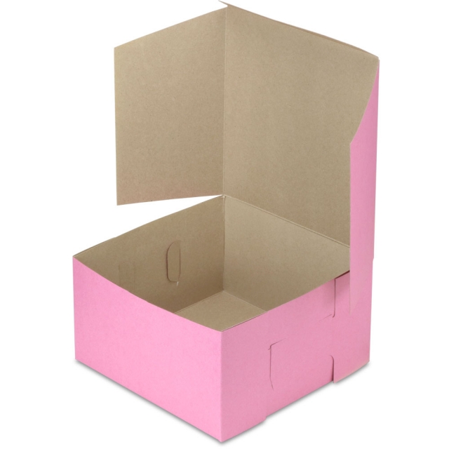 9 x 9 x 5" Pink Cake Bakery Boxes