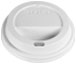 White Lids for Disposable Coffee Cups - Sipper / Dome Style - Fits 8 oz. Dart / Solo Cups