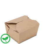 BioPlus TERRA #1 100% Recycled Brown Kraft Take Out Boxes