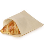 Natural Brown Kraft Grease Resistant Paper PFAS-Free Sandwich Bags - 6 x 0.75 x 6.75"