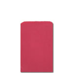 6.25 x 9.25 in. Red Paper Merchandise Bags - Machine Glazed