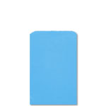 6.25 x 9.25 in. Sky Blue Paper Merchandise Bags - Machine Glazed