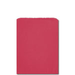 8.5 x 11 in. Red Paper Merchandise Bags - Machine Glazed