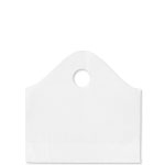 15" x 14" + 5" White Super Wave Carry Out Bags (1000/case)