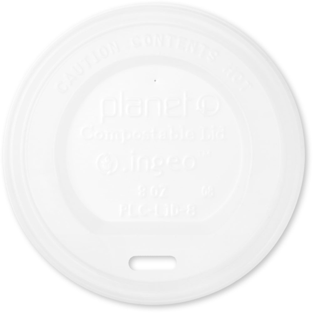 Frosty Compostable PLA Lid for 8 oz Planet+ Cups PLC-LID-8