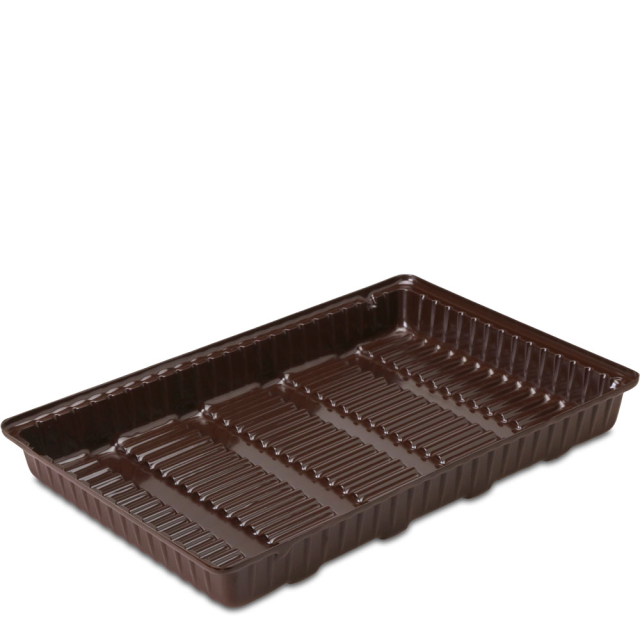 Single-Cavity Brown Candy Box Inserts - 8.125 x 5.25 in.