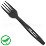 Black Compostable Forks  - 6.5 in.