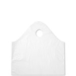 16" x 16" + 8" White Super Wave Carry Out Bags (500/case)