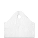 18" x 16" + 9" White Super Wave Carry Out Bags (500/case)