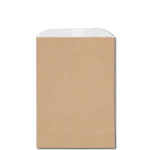 1/4# Recycled Natural Brown Kraft Gourmet Glassine Bags 4.75 x 6.75"