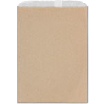 1# Recycled Natural Brown Kraft Gourmet Glassine Bags 6.75 x 9.25"