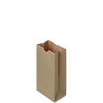 4lb. Natural Brown Kraft SOS Bags 100% Recycled