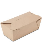 100% RECYCLED BioPlus Earth #9 Brown Kraft Food Boxes