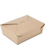 100% RECYCLED BioPlus Earth #3 Brown Kraft Food Boxes