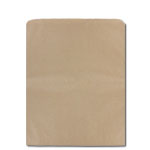 12" x 15" 100% Recycled Natural Brown Kraft Merchandise Bags