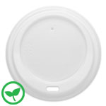 Compostable PLA Lid for 8 oz. Cups