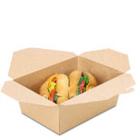 #4 Natural Brown Kraft Take Out Bio Boxes