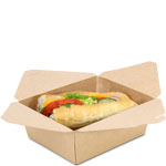 #8 Natural Brown Kraft Take Out Bio Boxes