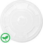 Compostable PLA Flat LIDS for 9 to 24 oz PLA Cold Drink  Cups