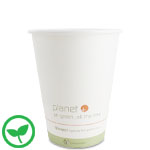 12 oz. Planet Compostable Paper Coffee Cups