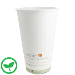 16 oz. Planet Compostable Paper Coffee Cups