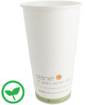 20 oz. Planet Compostable Paper Coffee Cups