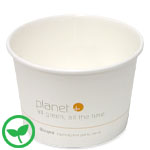 16 oz. Planet Plus Compostable Paper Soup, Ice Cream or Food Containers