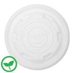 Compostable PLA Vented LIDS - for 8 oz. Planet + soup containers