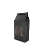 Chalkboard Black Coffee Bags with Window - 1 lb.