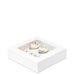 10 x 10 x 2.5" White Pie / Bakery Boxes with Top Window