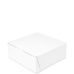 10 x 10 x 4" Matte White Deep Pie / Bakery Boxes